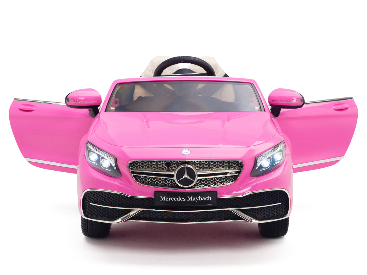 12V Mercedes-Benz Maybach Kids Electric Powered Ride on Car With Remote Control, Radio & MP3 - Pink