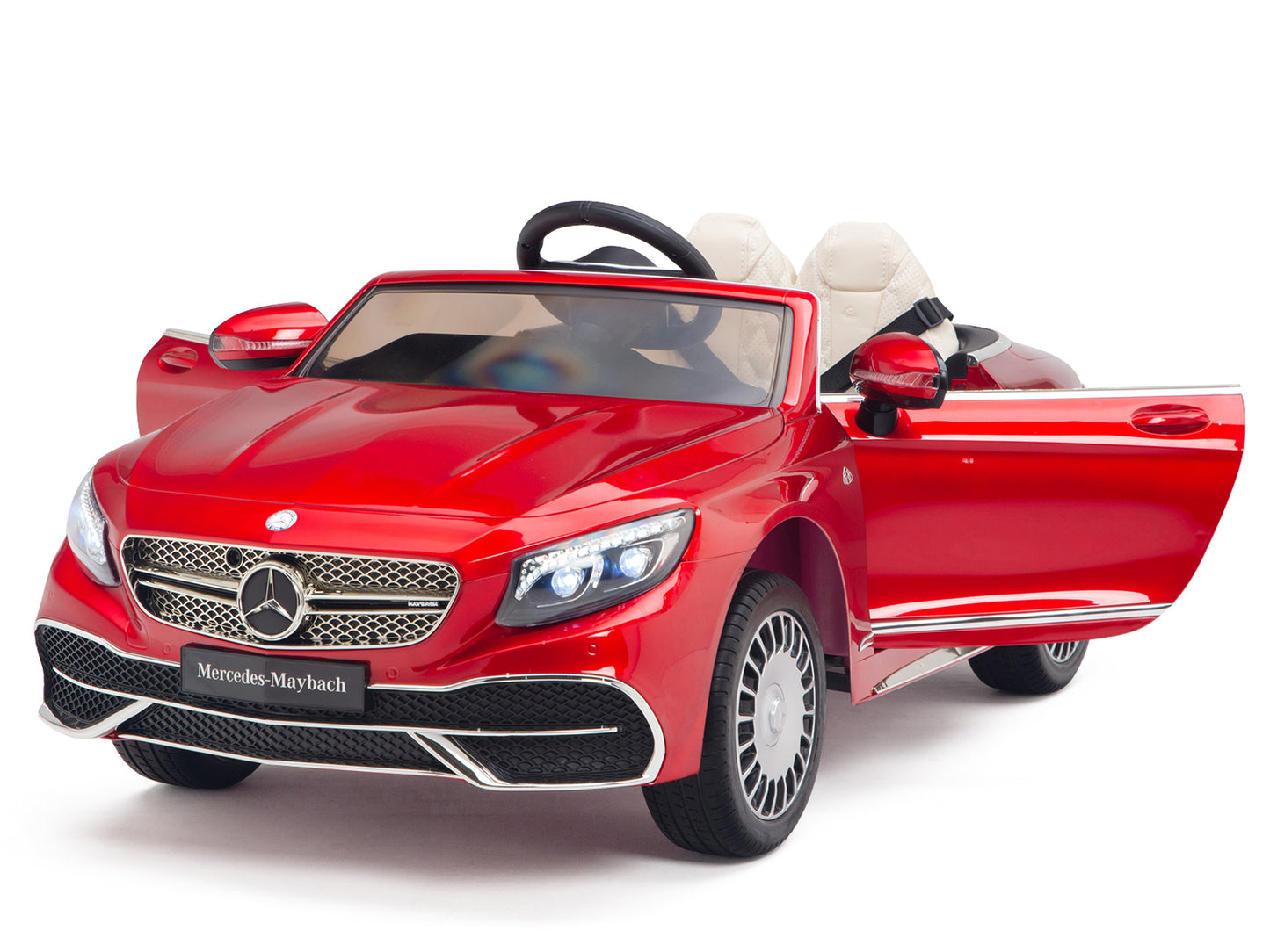 12V Mercedes-Benz Maybach Kids Electric Powered Ride on Car With Remote Control, Radio & MP3 - Red