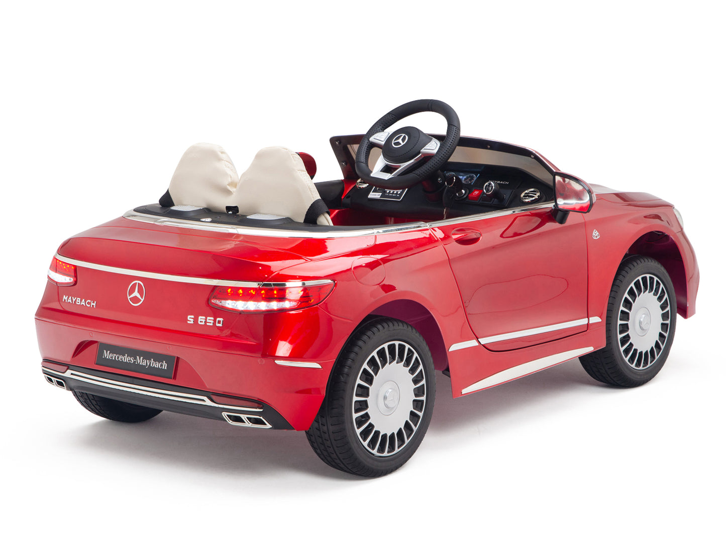 12V Mercedes-Benz Maybach Kids Electric Powered Ride on Car With Remote Control, Radio & MP3 - Red