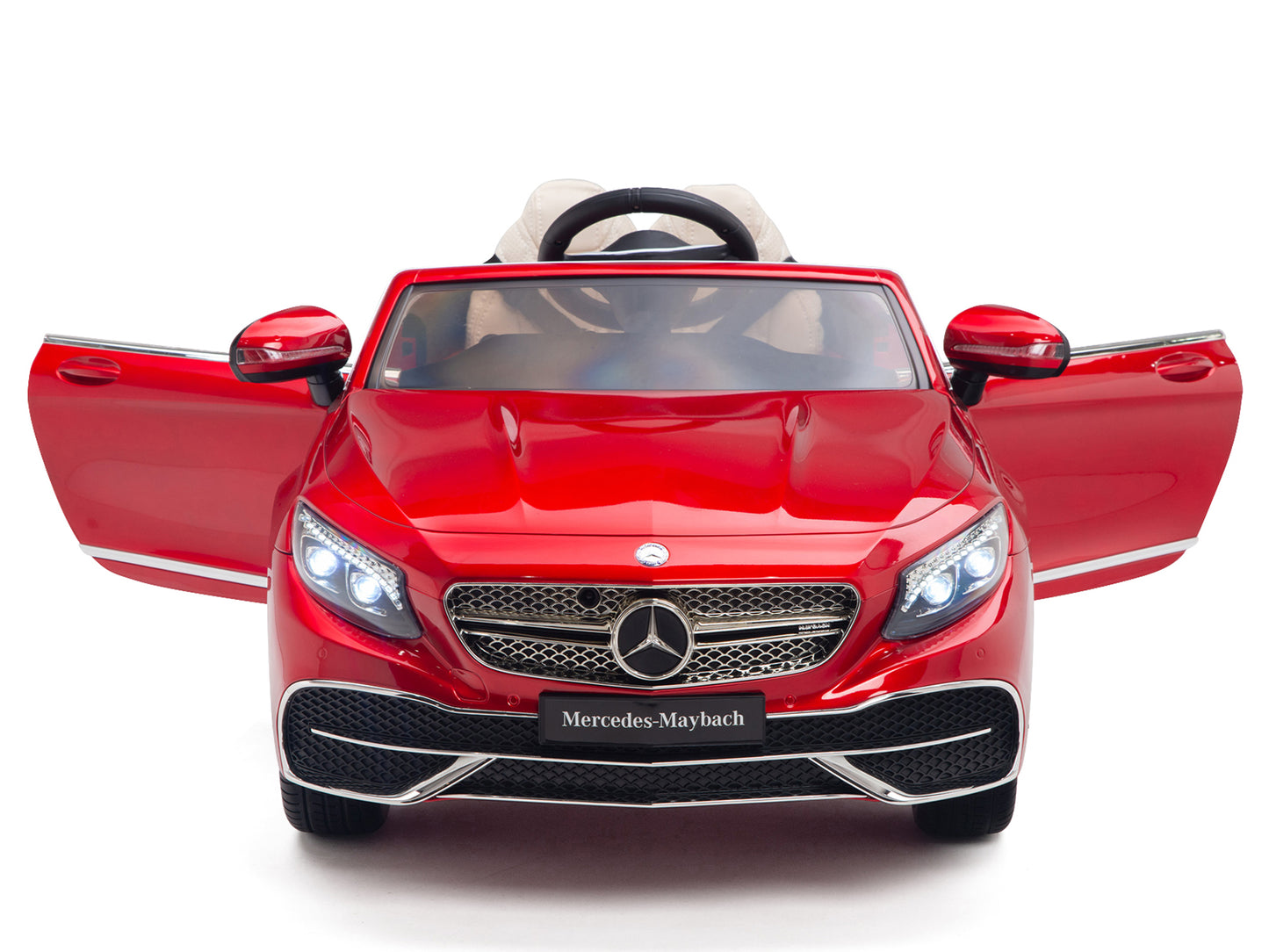 12V Mercedes-Benz Maybach Kids Electric Powered Ride on Car With Remote Control, Radio & MP3 - Red