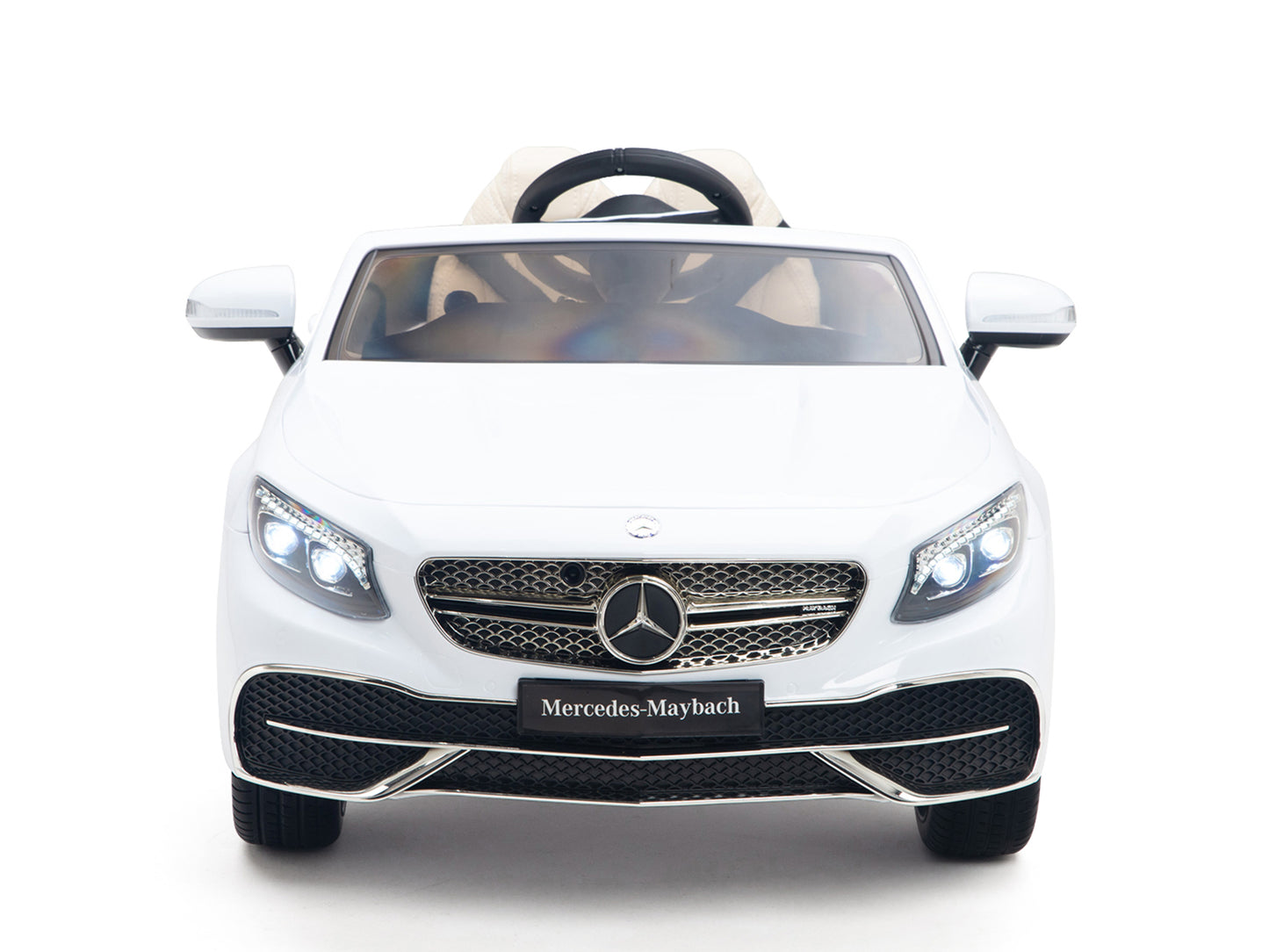 12V Mercedes-Benz Maybach Kids Electric Powered Ride on Car With Remote Control, Radio & MP3 - White