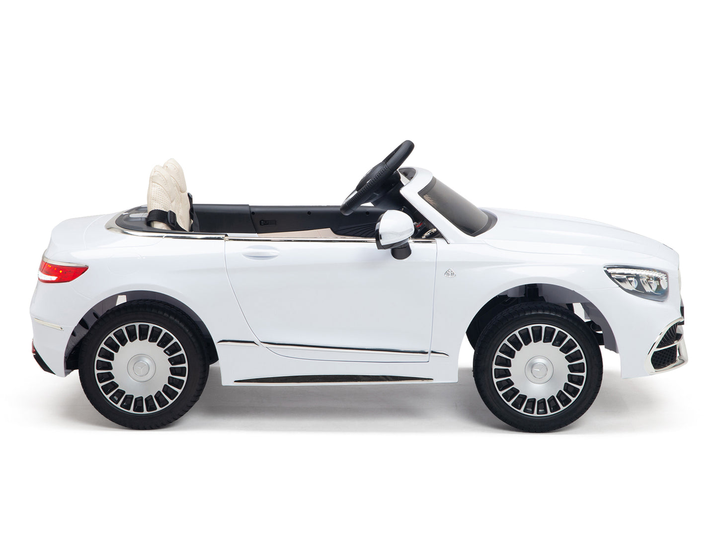 12V Mercedes-Benz Maybach Kids Electric Powered Ride on Car With Remote Control, Radio & MP3 - White