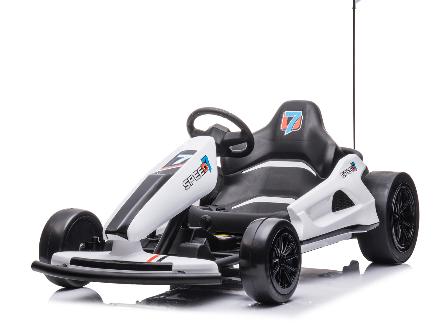 24V TREKCAR Kids Electric Go-Kart with DRIFT Function - White