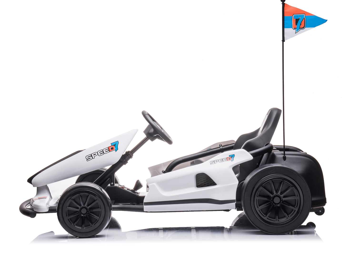 24V TREKCAR Kids Electric Go-Kart with DRIFT Function - White