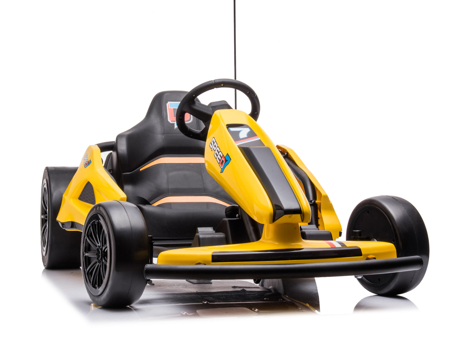 24V TREKCAR Kids Electric Go-Kart with DRIFT Function - Yellow