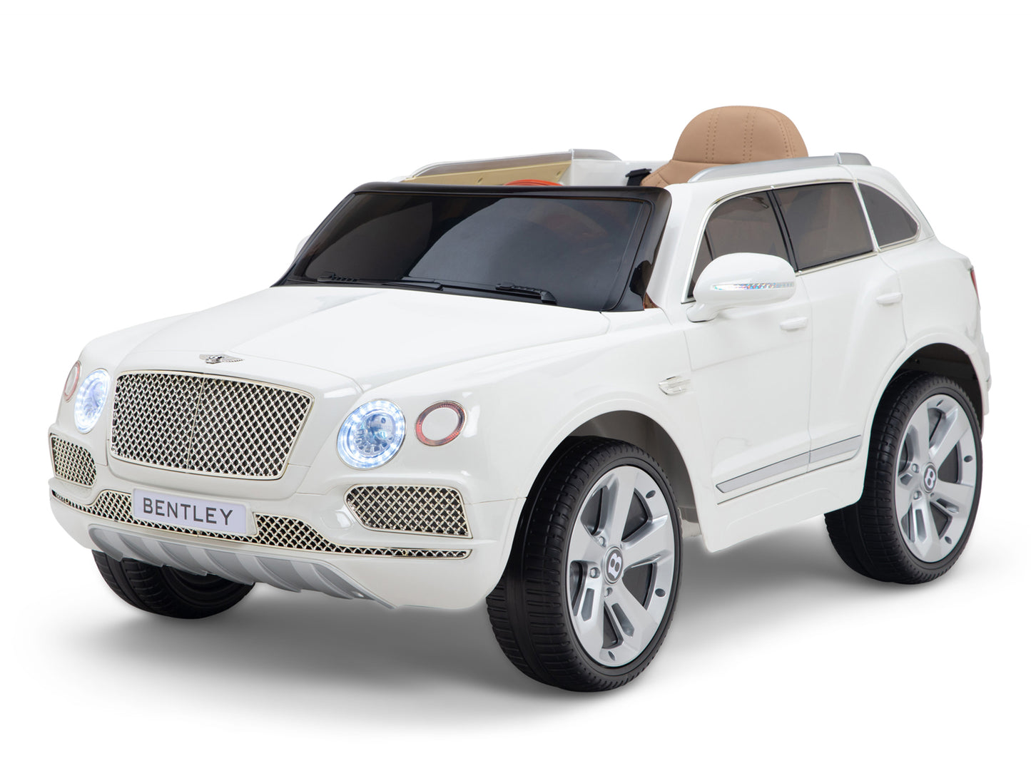 12V Bentley Bentayga Kids Electric Ride On Car/SUV with Remote - White