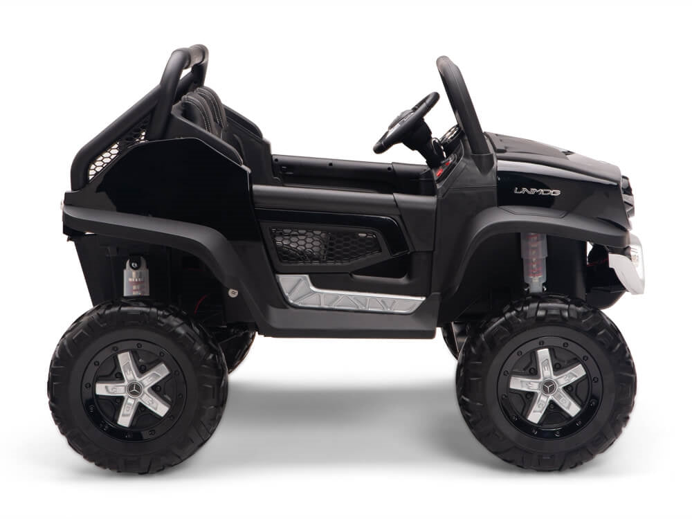 12V Mercedes Benz UNIMOG  Kids Ride On UTV Black