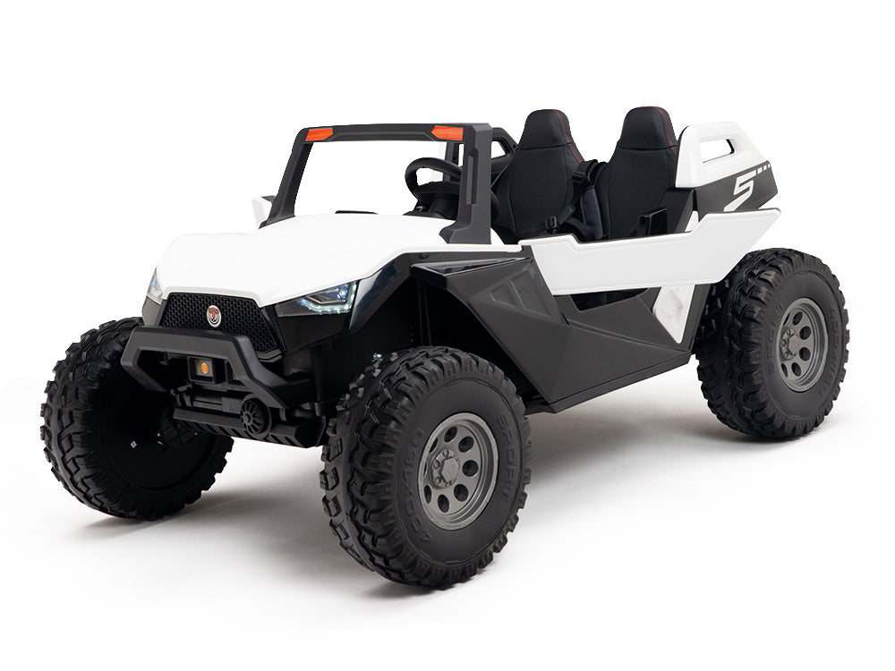 24V Red Tiger All Terrain UTV Ride on Buggy with Remote - White