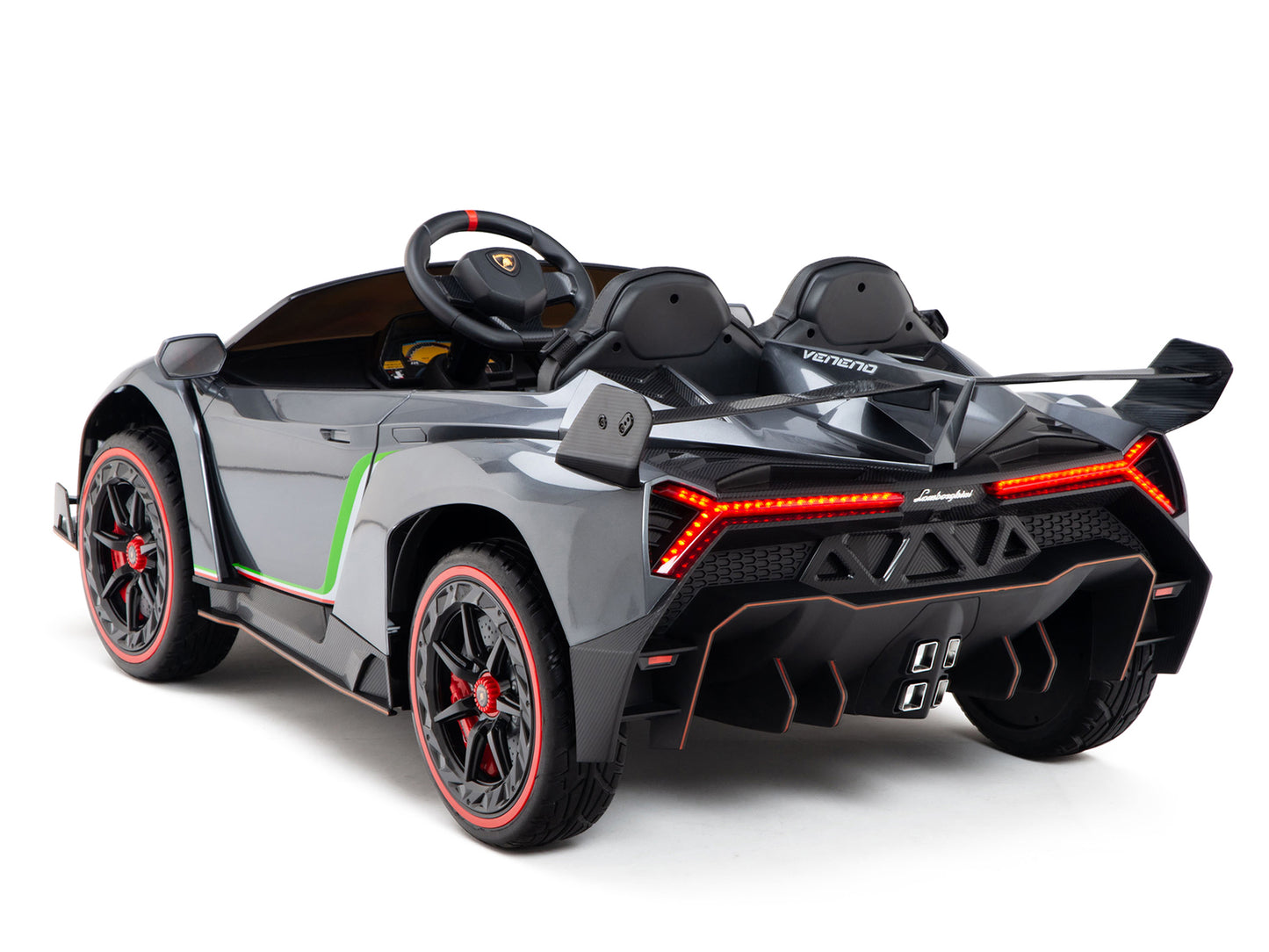 2WD / AWD Kids Premium Lamborghini Veneno Ride On Car with Remote Control - Grey