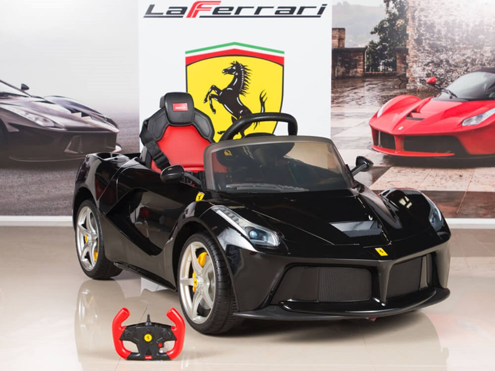 Ferrari 12V LaFerrari Kids Electric Ride On Car with Remote Control - Black