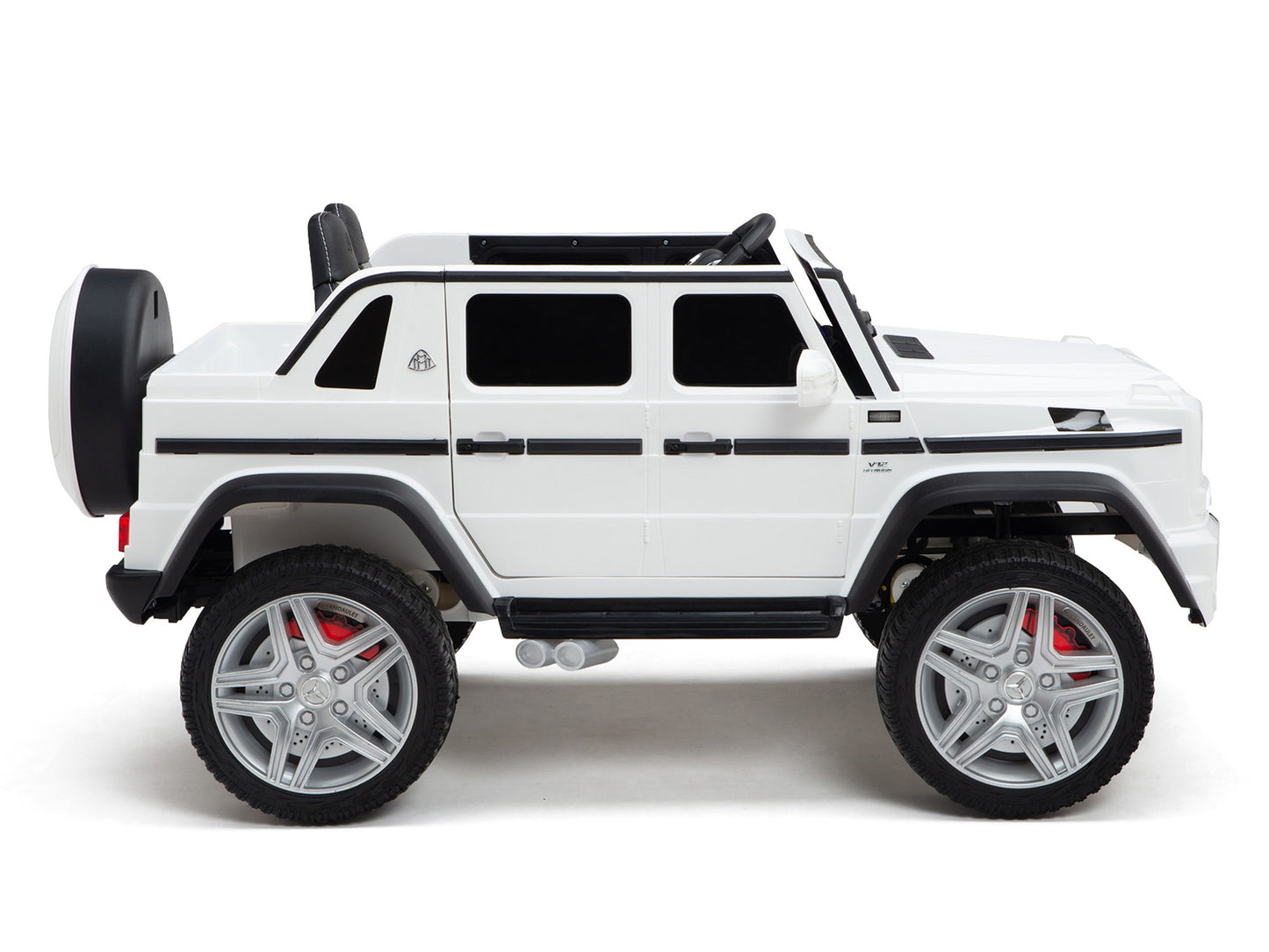 12V Mercedes-Maybach G650 Landaulet Kids Ride On Car/SUV with Remote – White