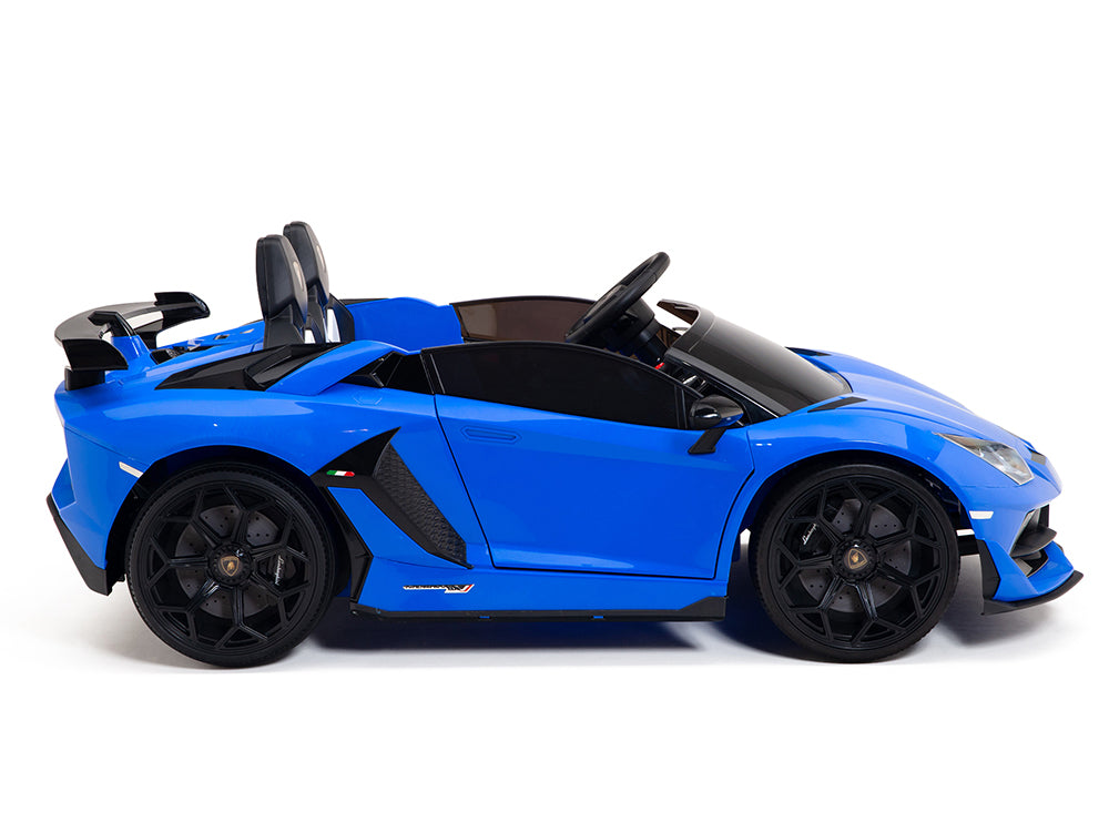 24V Lamborghini SVJ Ride On DRIFT Car with Remote Control - Blue