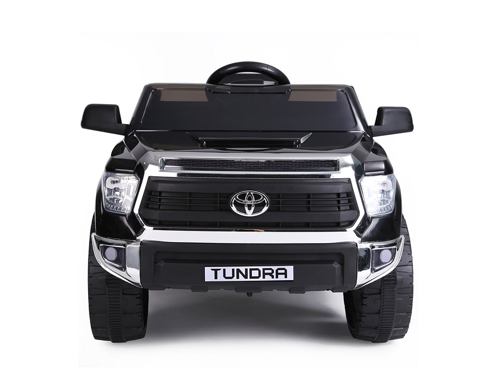 12V Kids Battery Powered Mini Toyota Tundra Ride-On Truck with Remote Control - Black