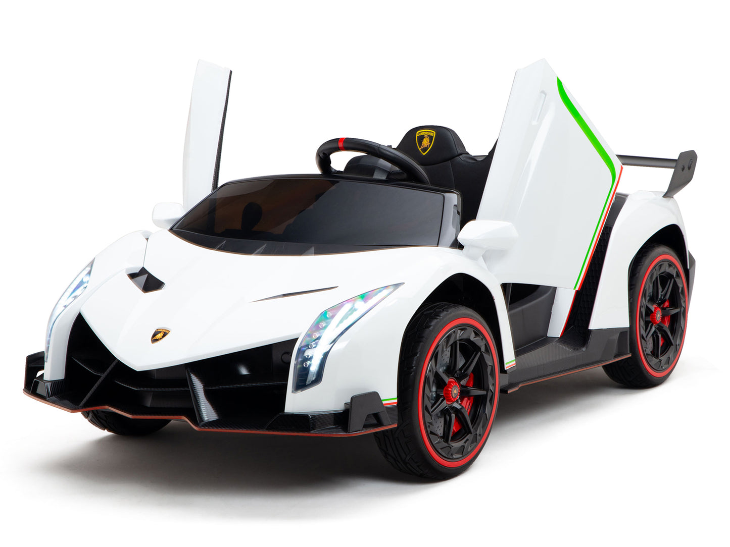 2WD / AWD Kids Premium Lamborghini Veneno Ride On Car with Remote Control - White