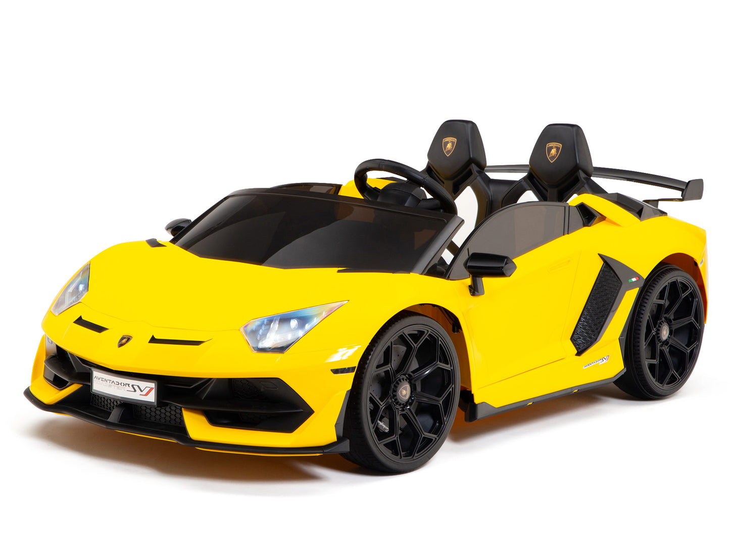 24V Lamborghini SVJ Ride On DRIFT Car with Remote Control - Yellow