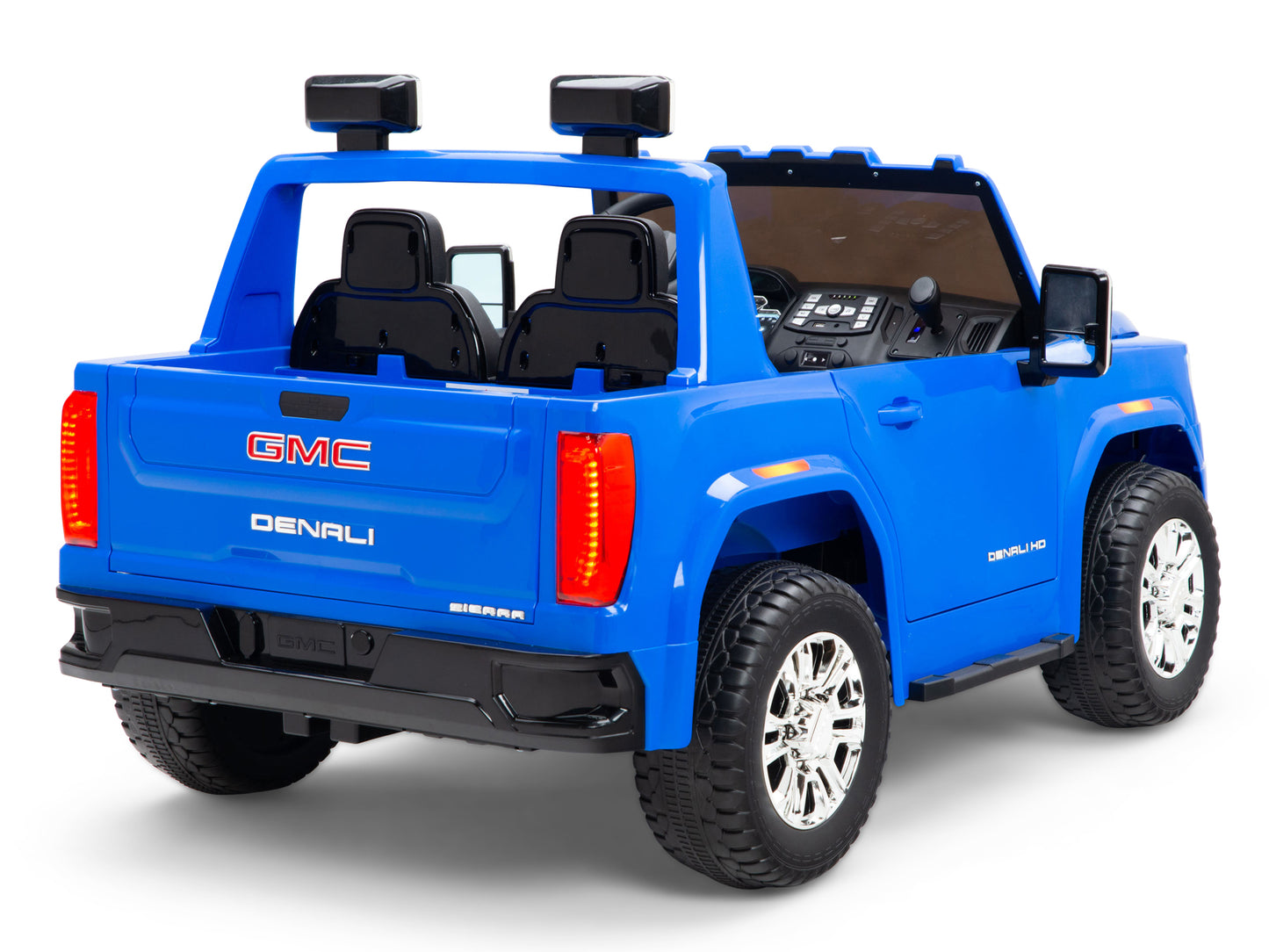 12V GMC Sierra Denali Kids Electric Ride On Truck with Remote Control - Blue