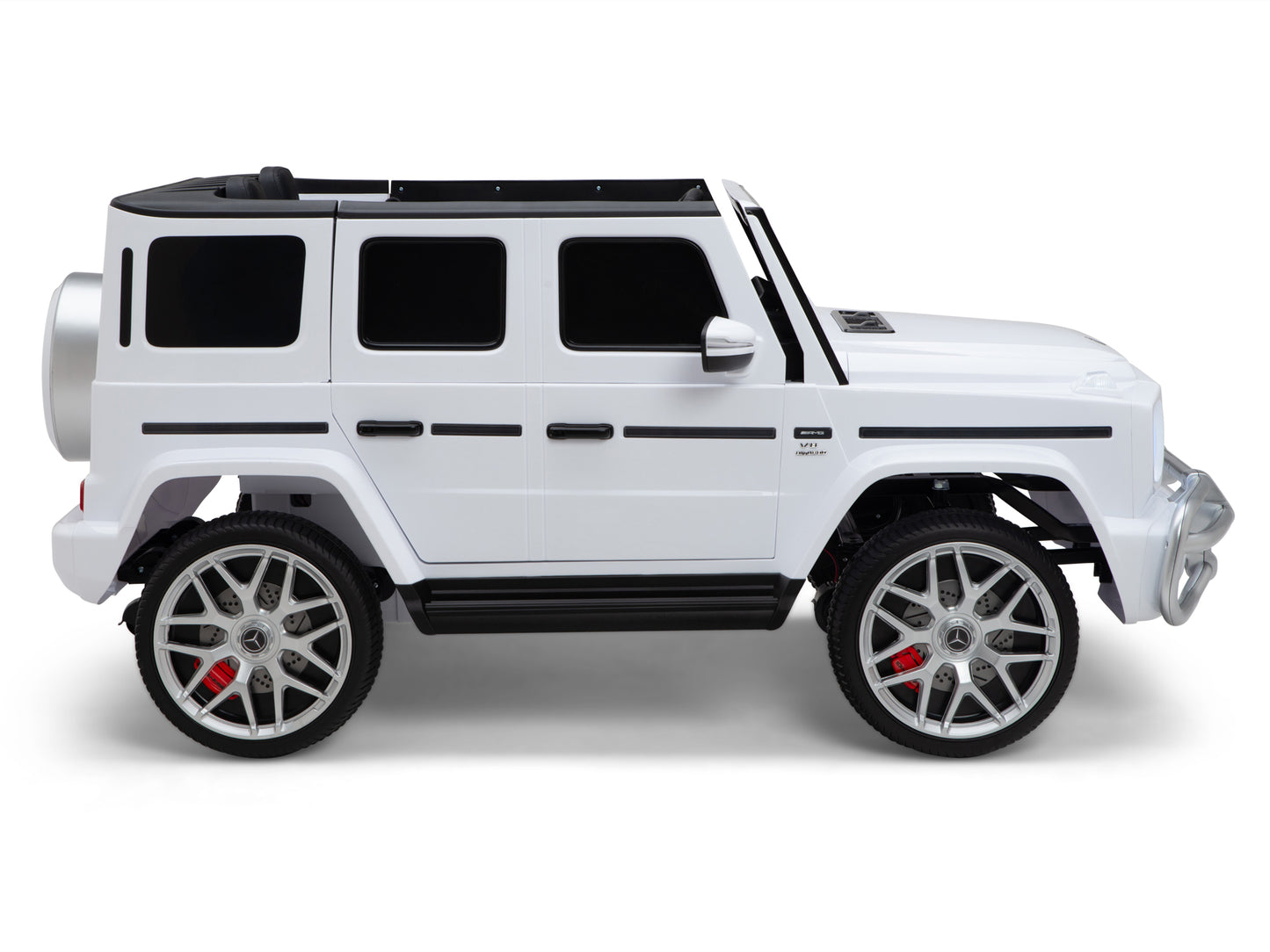 24V 2-Seater Mercedes-Benz G63 Kids Ride On Car / SUV with Remote Control - White