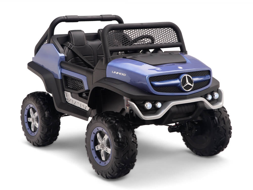 12V Mercedes Benz UNIMOG  Kids Ride On UTV Blue