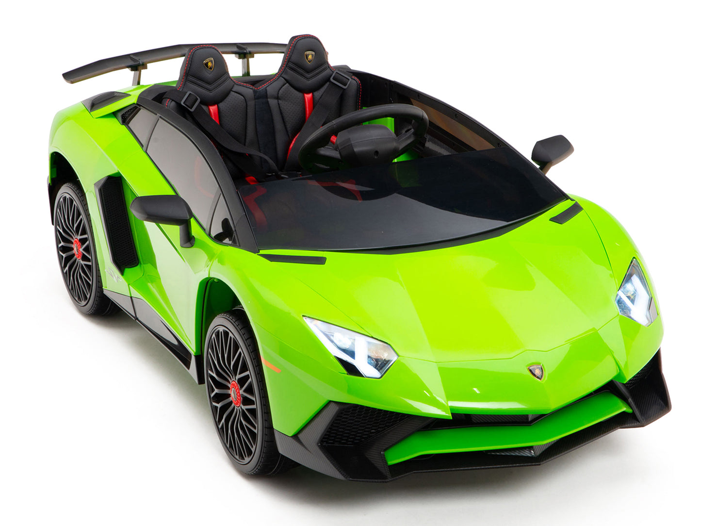 12V Lamborghini Aventador SV Kids Ride On Sports Car with Remote - Green