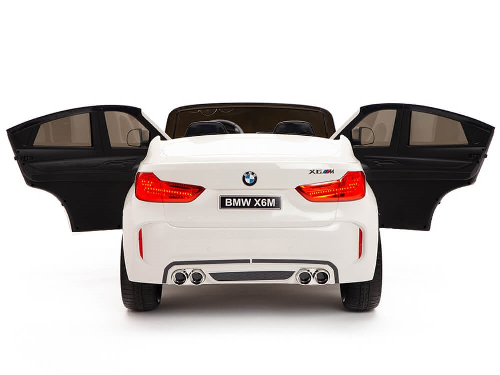 Two Seat BMW X6M Kids 12V Car - White