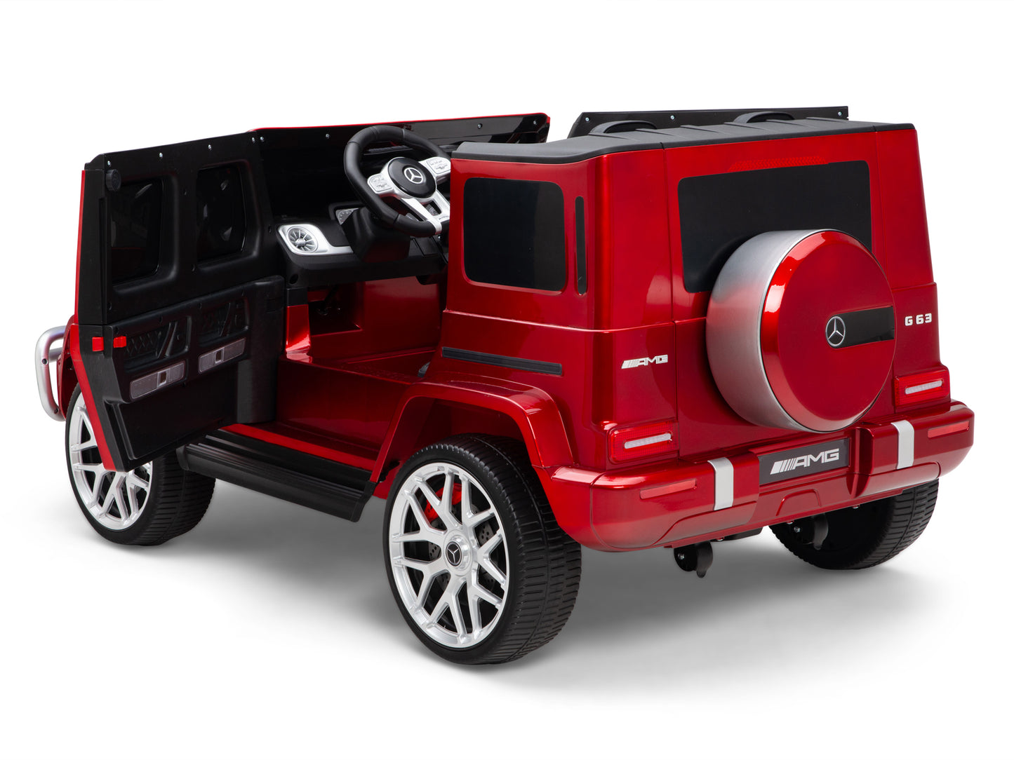 24V 2-Seater Mercedes-Benz G63 Kids Ride On Car / SUV with Remote Control - Red