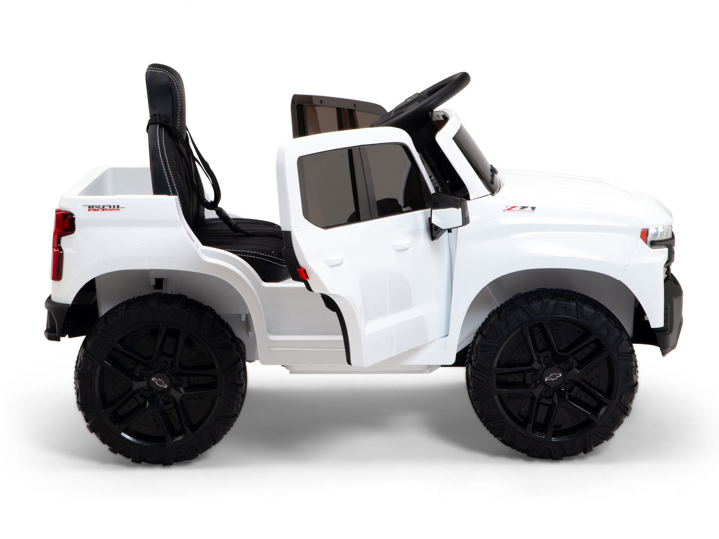 12V Chevrolet Silverado Kids Ride On Truck with Remote Control – White