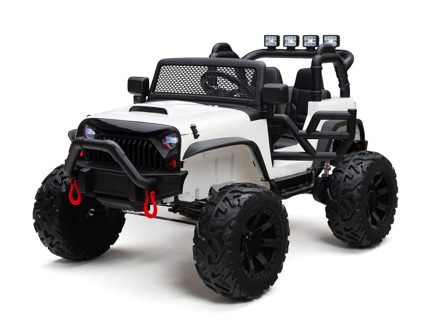 Nighthawk Kids 24V Battery Operated Ride On Truck With Remote - White