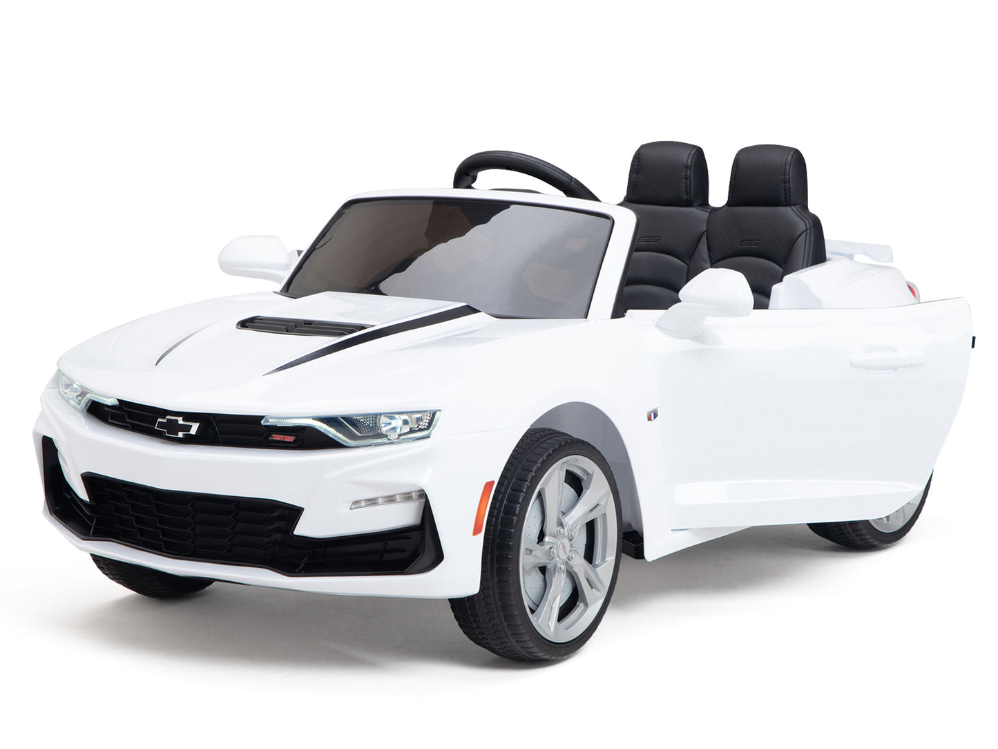 12V Chevrolet Camaro 2SS Kids Ride On Car with Remote Control - White