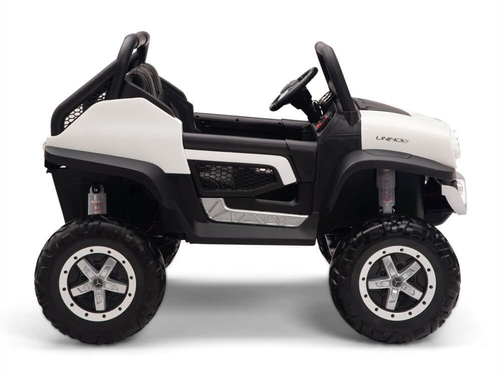 12V Mercedes Benz UNIMOG  Kids Ride On UTV White