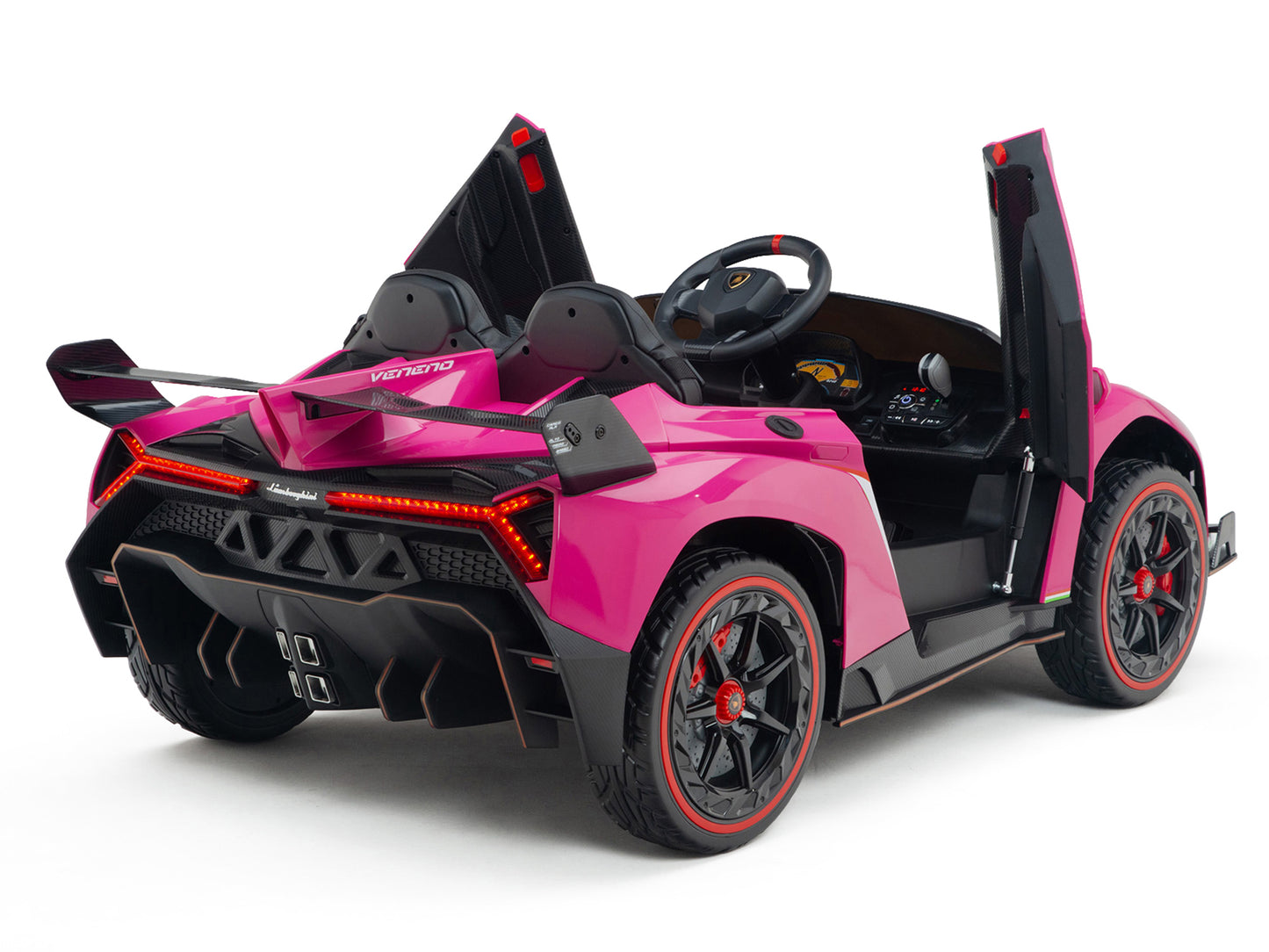 2WD / AWD Kids Premium Lamborghini Veneno Ride On Car w/ Remote Control - Pink