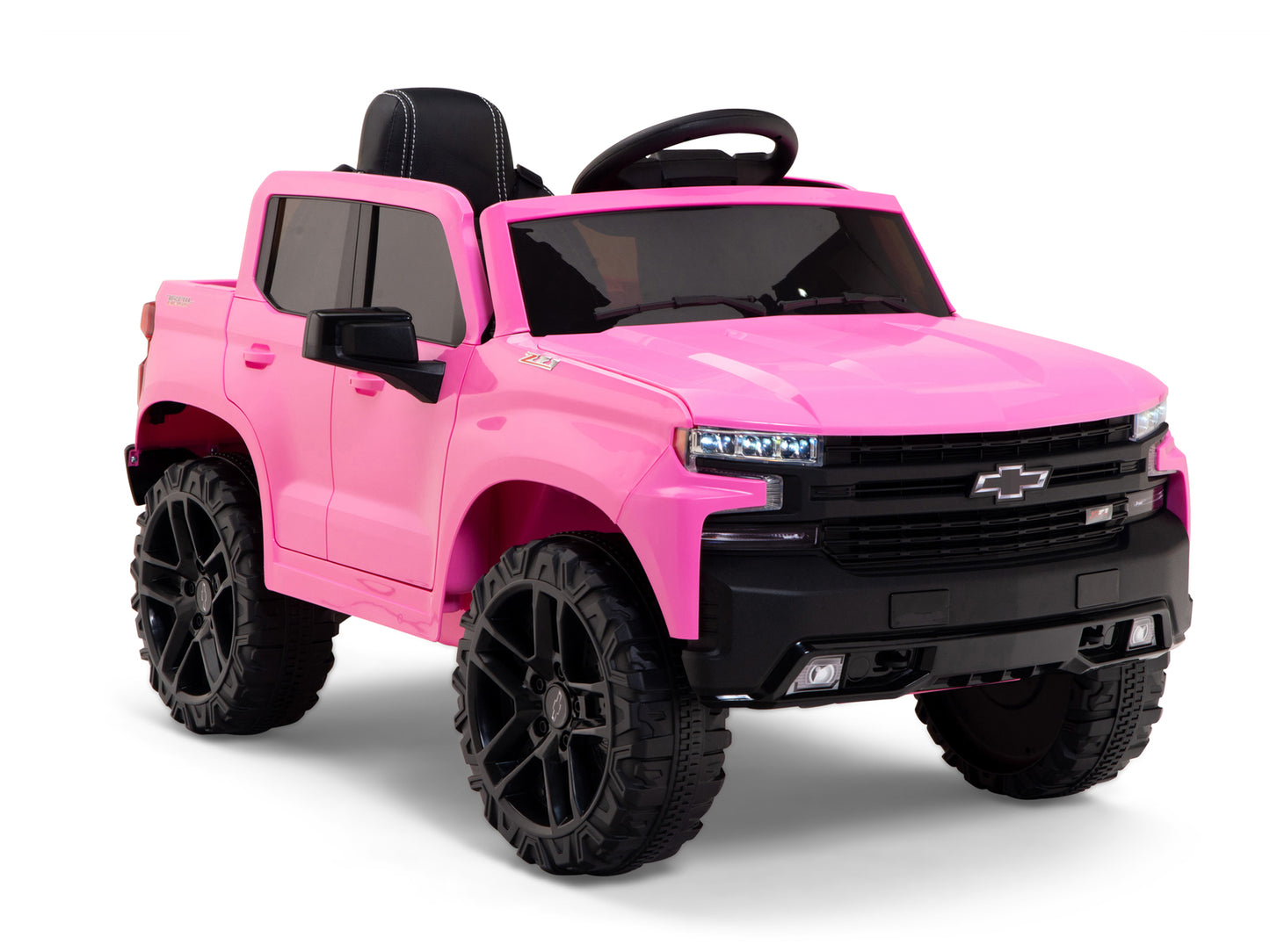 12V Chevrolet Silverado Kids Ride On Truck with Remote Control – Pink