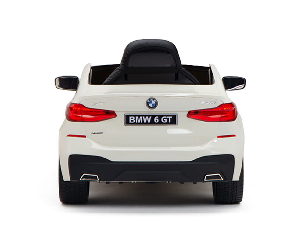 12V BMW 6 Series GT Kids Electric Powered Ride On Car with Remote - White