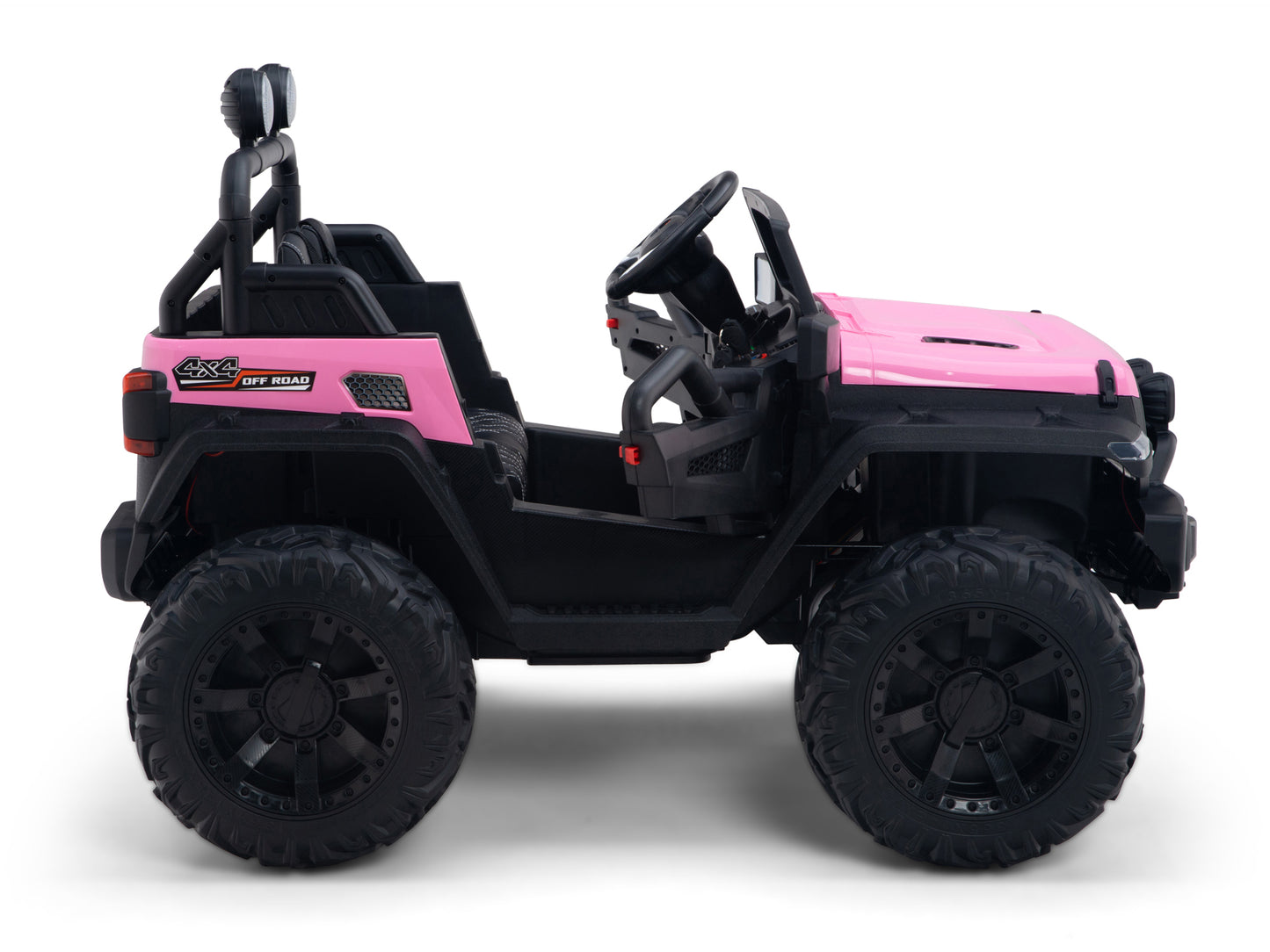 4WD Trekcar Kids Ride On Truck with EVA Wheels and Remote Control - Pink