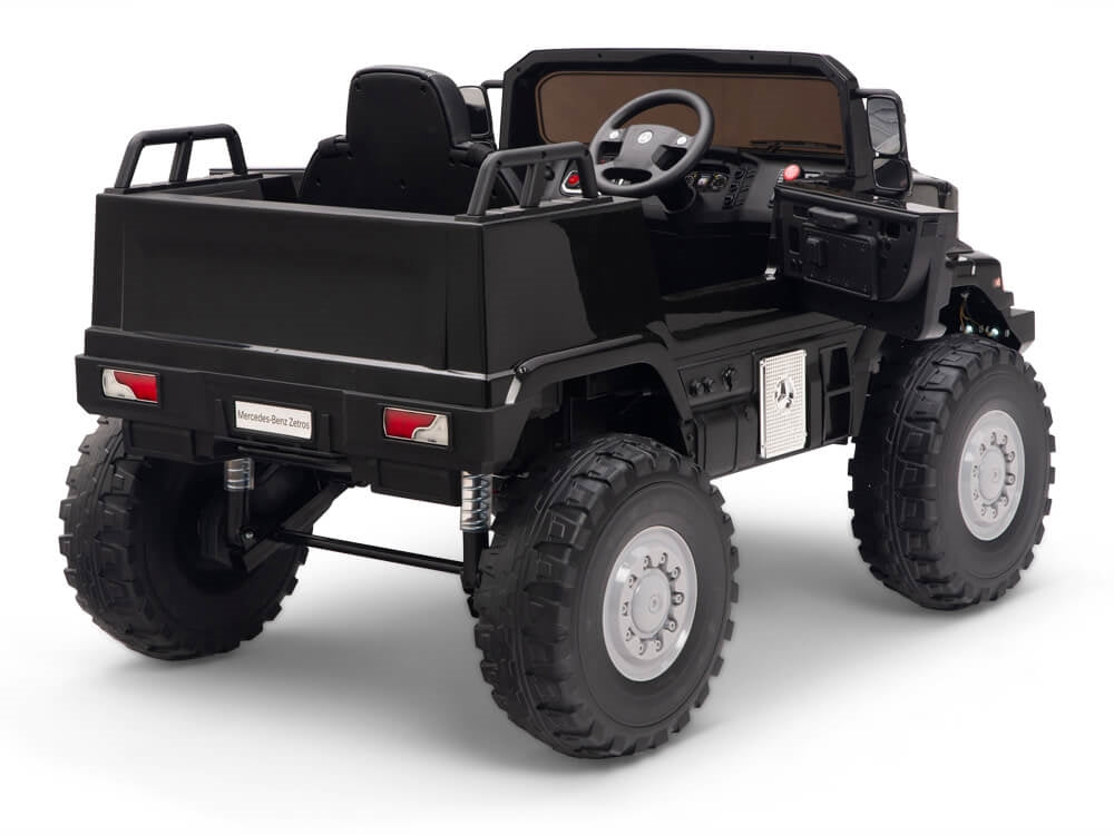 12V Mercedes Zetros One Seat Ride On Truck Black