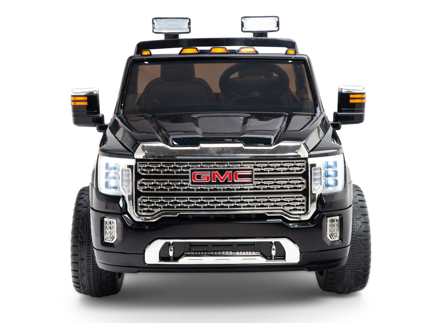 12V GMC Sierra Denali Kids Electric Ride On Truck with Remote Control - Black