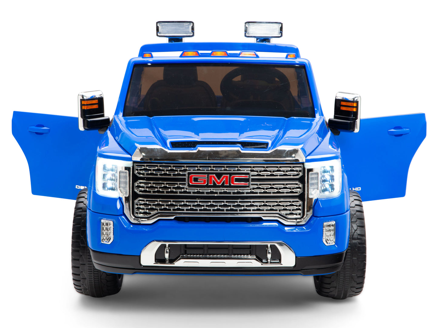 12V GMC Sierra Denali Kids Electric Ride On Truck with Remote Control - Blue