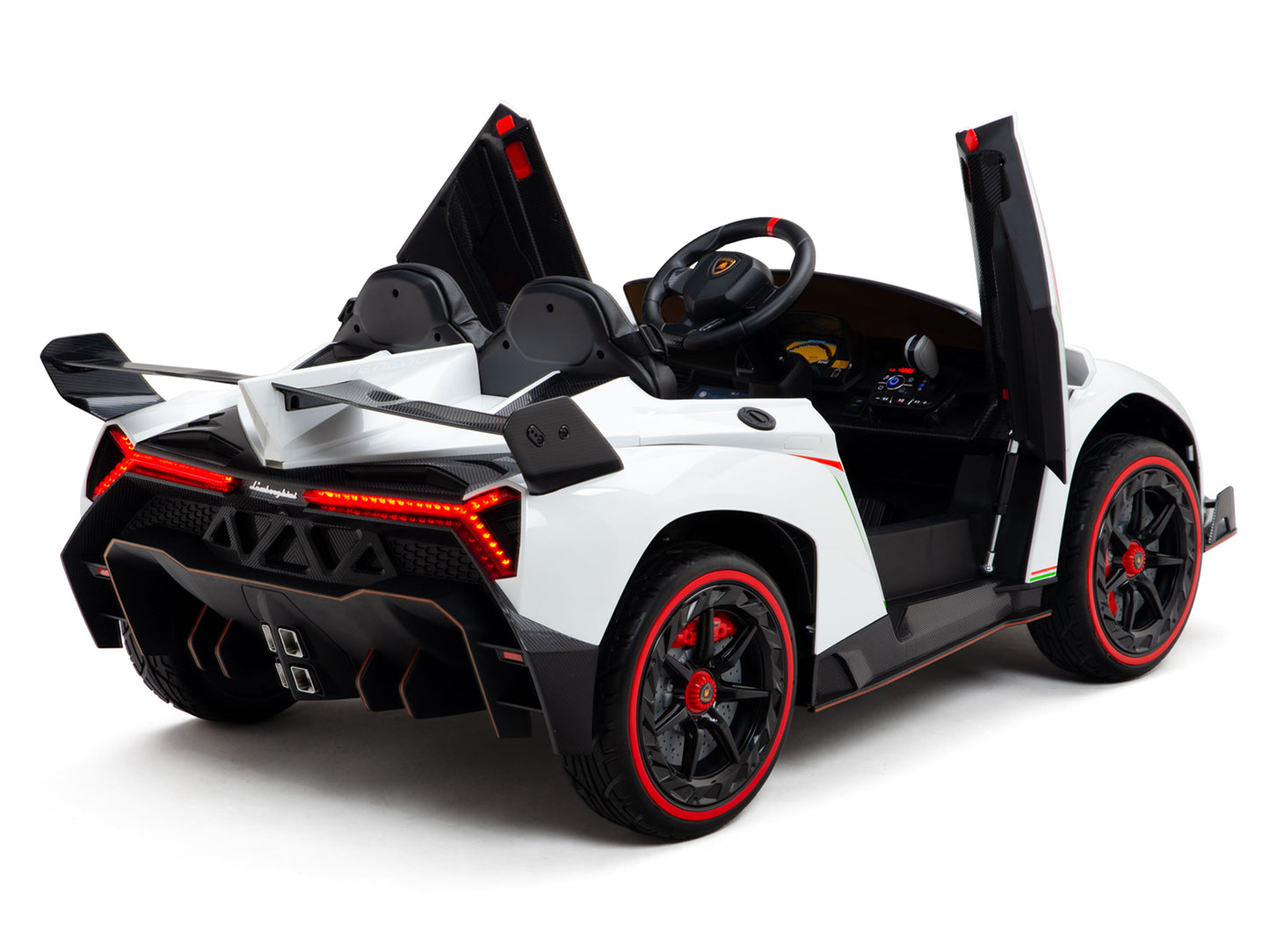 2WD / AWD Kids Premium Lamborghini Veneno Ride On Car with Remote Control - White