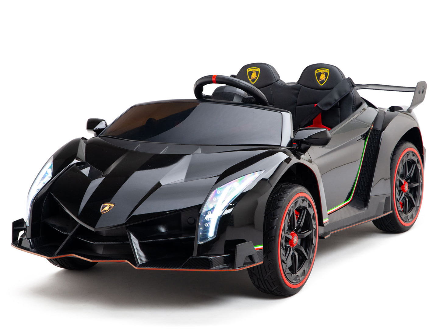 2WD / AWD Kids Premium Lamborghini Veneno Ride On Car w/ Remote Control - Black