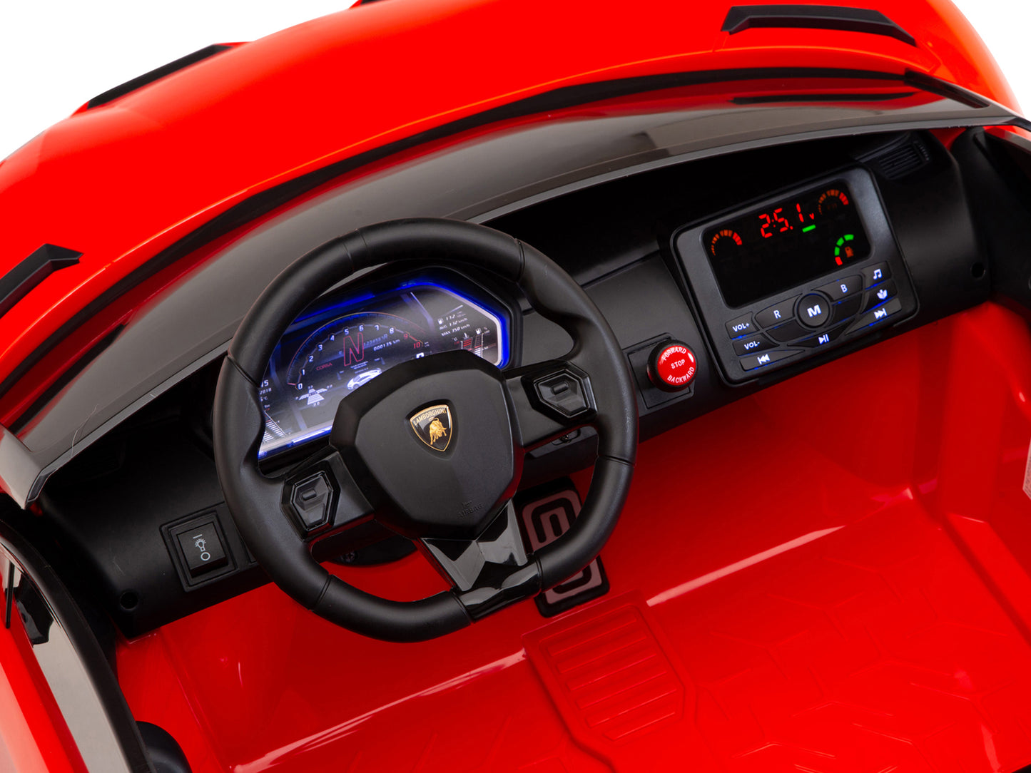 24V Lamborghini SVJ Ride On DRIFT Car with Remote Control - Red