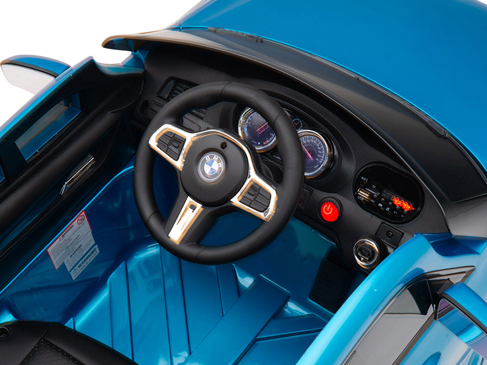 12V BMW 6 Series GT Kids Electric Powered Ride On Car with Remote - Blue