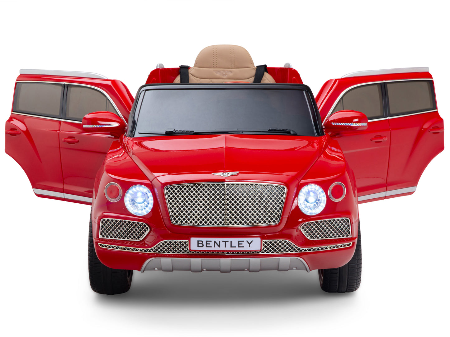 12V Bentley Bentayga Kids Electric Ride On Car/SUV with Remote - Red