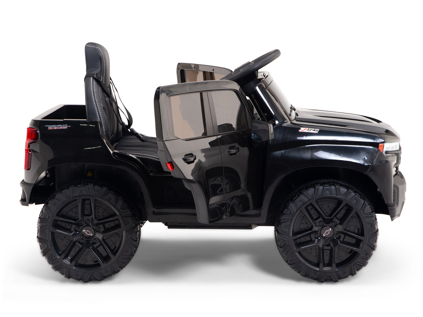 12V Chevrolet Silverado Kids Ride On Truck with Remote Control – Black