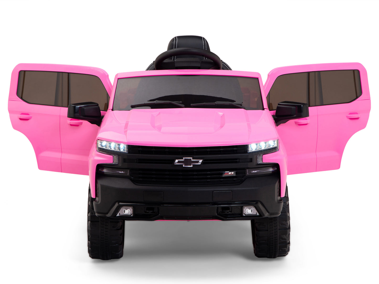 12V Chevrolet Silverado Kids Ride On Truck with Remote Control – Pink