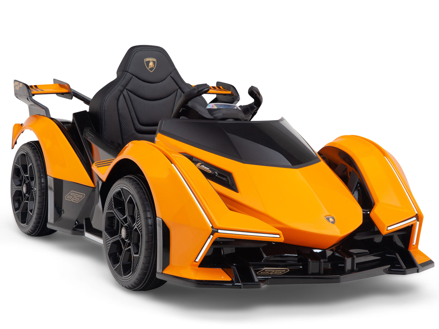 Lamborghini V12 Vision GT Kids Ride On Car with Remote Control - Orange