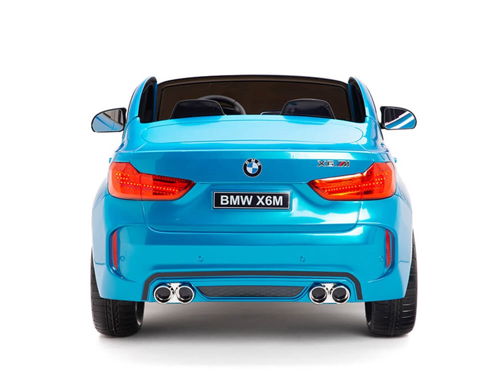 Two Seat BMW X6M Kids 12V Car - Blue