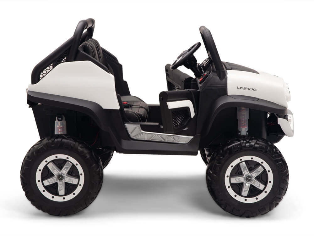 12V Mercedes Benz UNIMOG  Kids Ride On UTV White