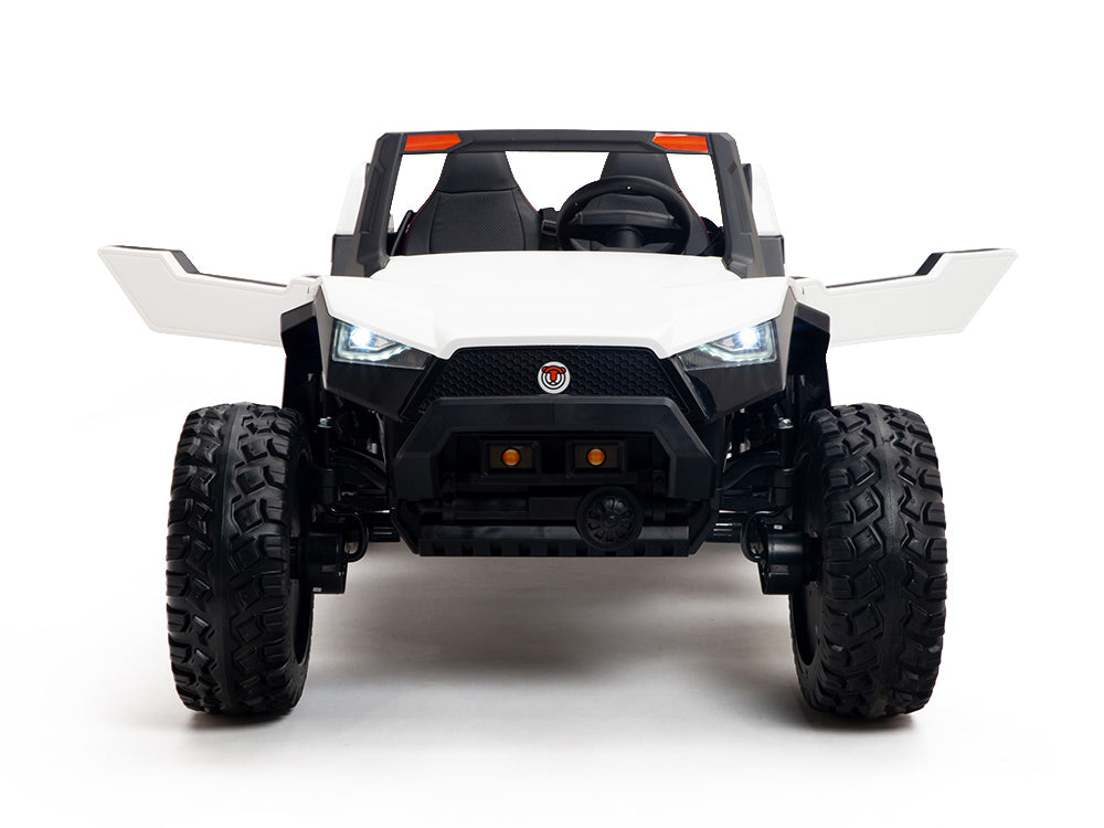 24V Red Tiger All Terrain UTV Ride on Buggy with Remote - White