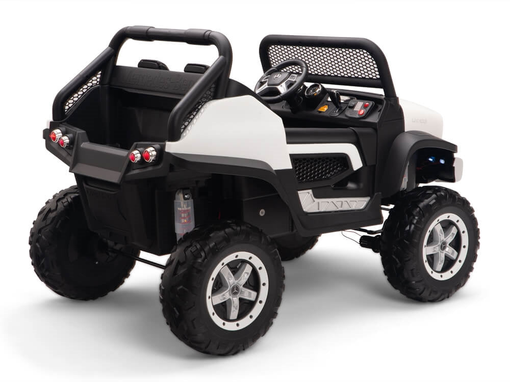 12V Mercedes Benz UNIMOG  Kids Ride On UTV White