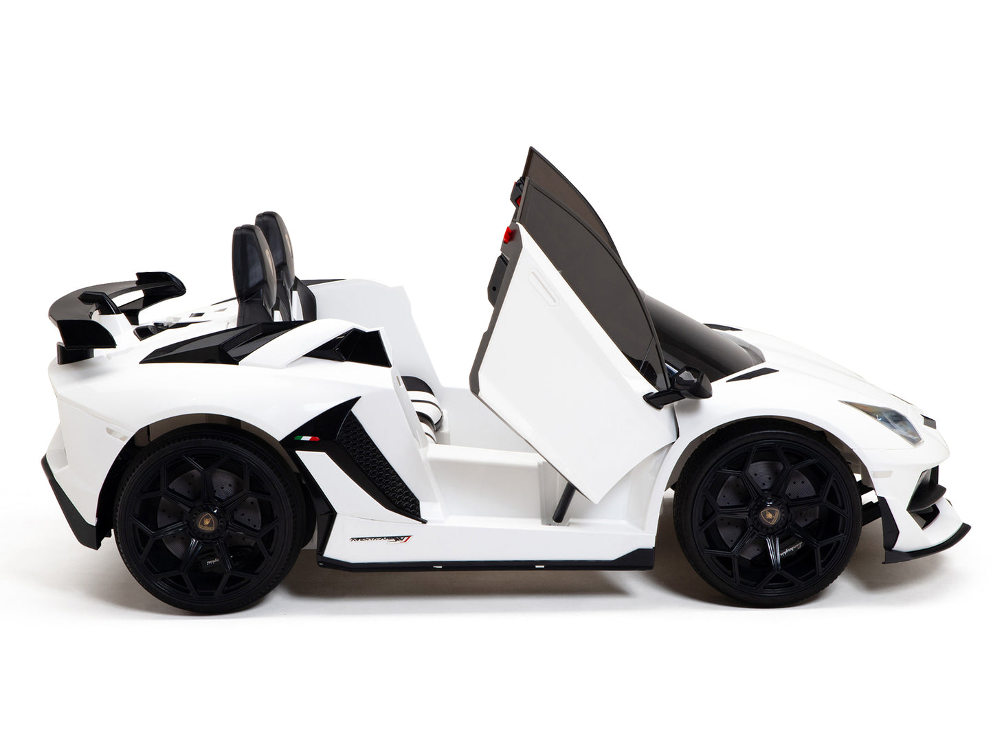 24V Lamborghini SVJ Ride On DRIFT Car with Remote Control - White