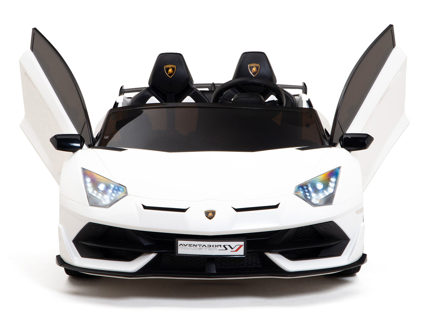 24V Lamborghini SVJ Ride On DRIFT Car with Remote Control - White